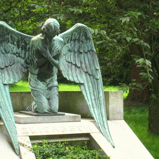 Grabmal Kniender Engel