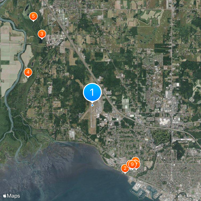 Bellingham International Airport Map