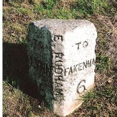 Milestone, 80yds E of jct with Eye Lane