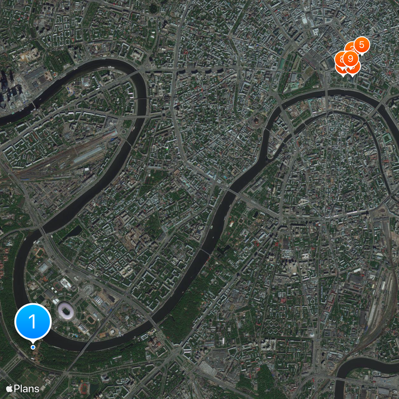 Colline des moineaux Carte