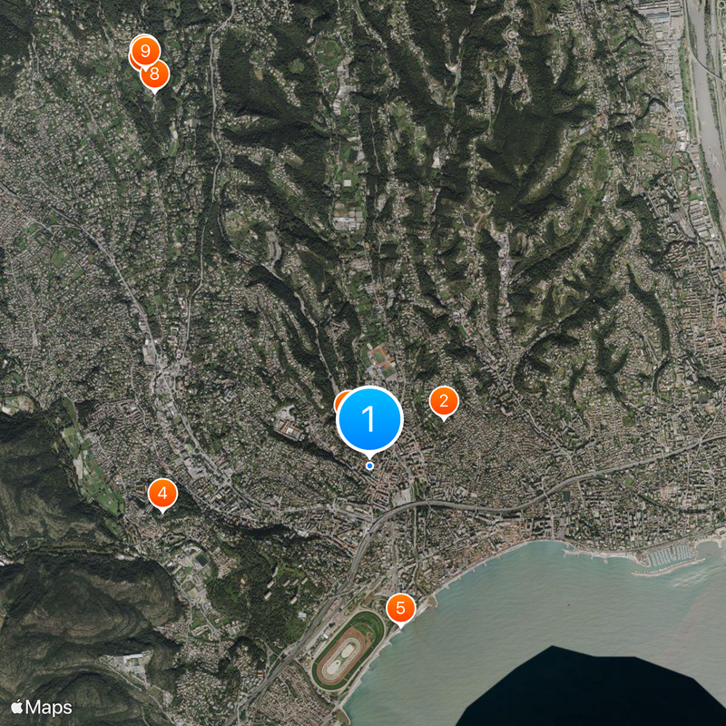 Cagnes-sur-Mer Carte