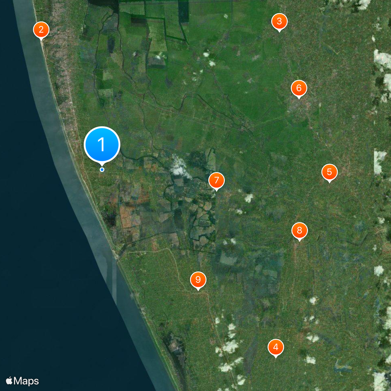Ambalappuzha Sri Krishna Temple Mapa