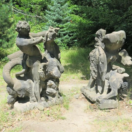 Statues of Heracles and Triton in Jezeří