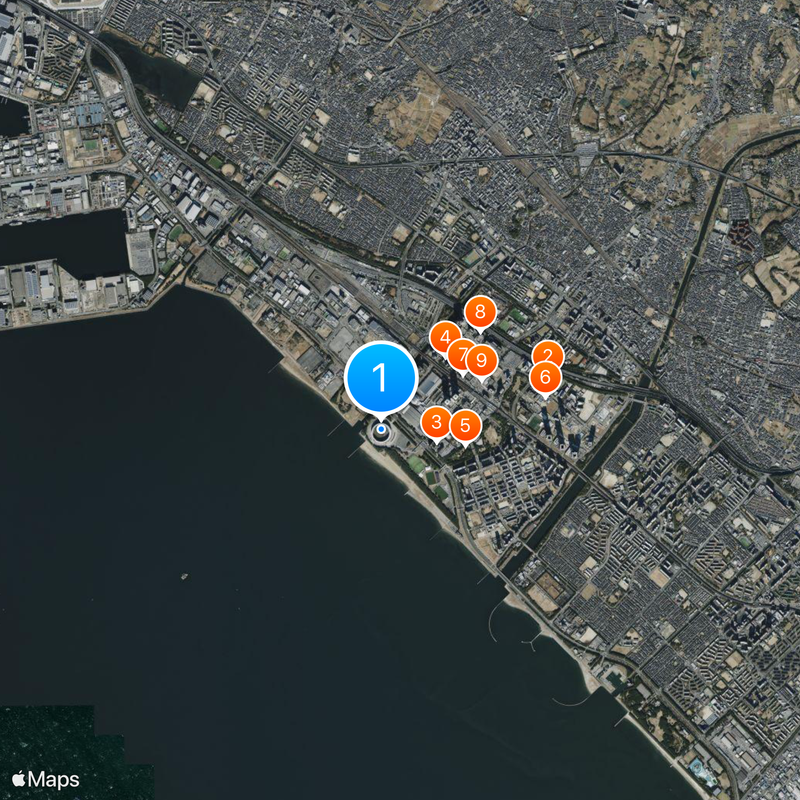 Chiba Marine Stadium Carte