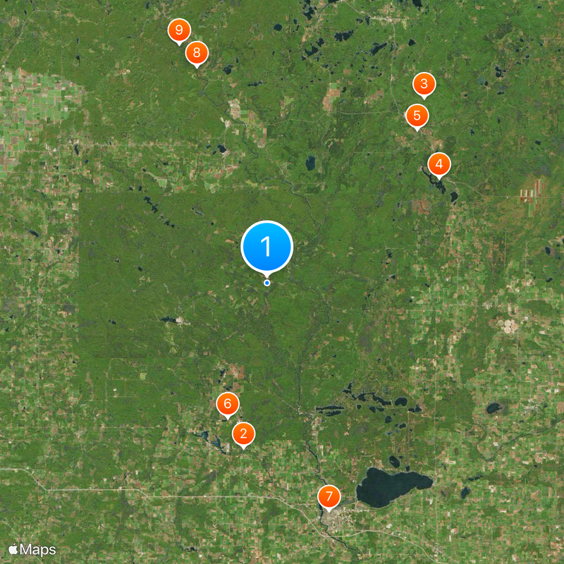 Menominee County Map