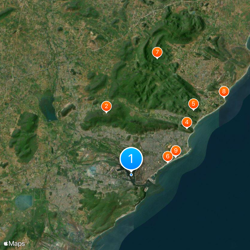 Visakhapatnam Port Map