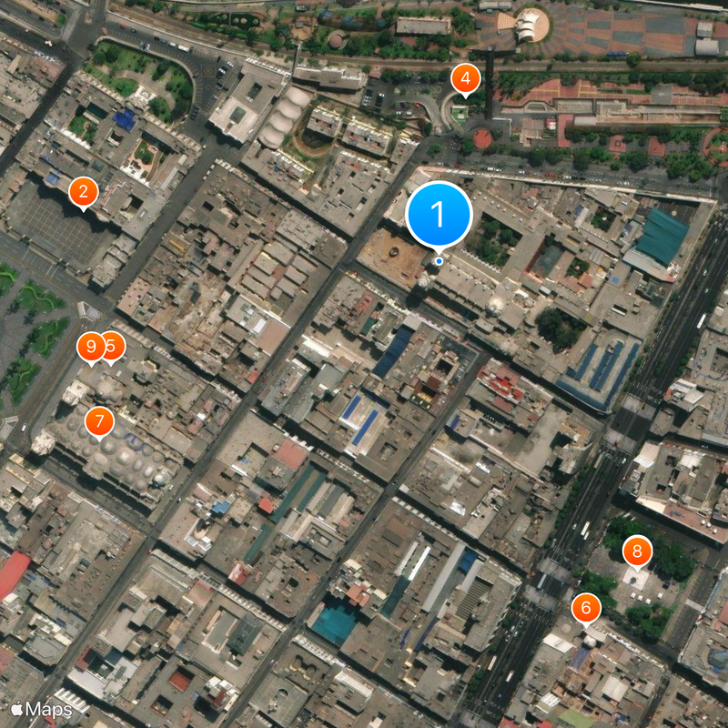 Monastery of San Francisco Kaart