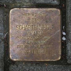 Stolperstein à la mémoire d’Otto Schartenberg