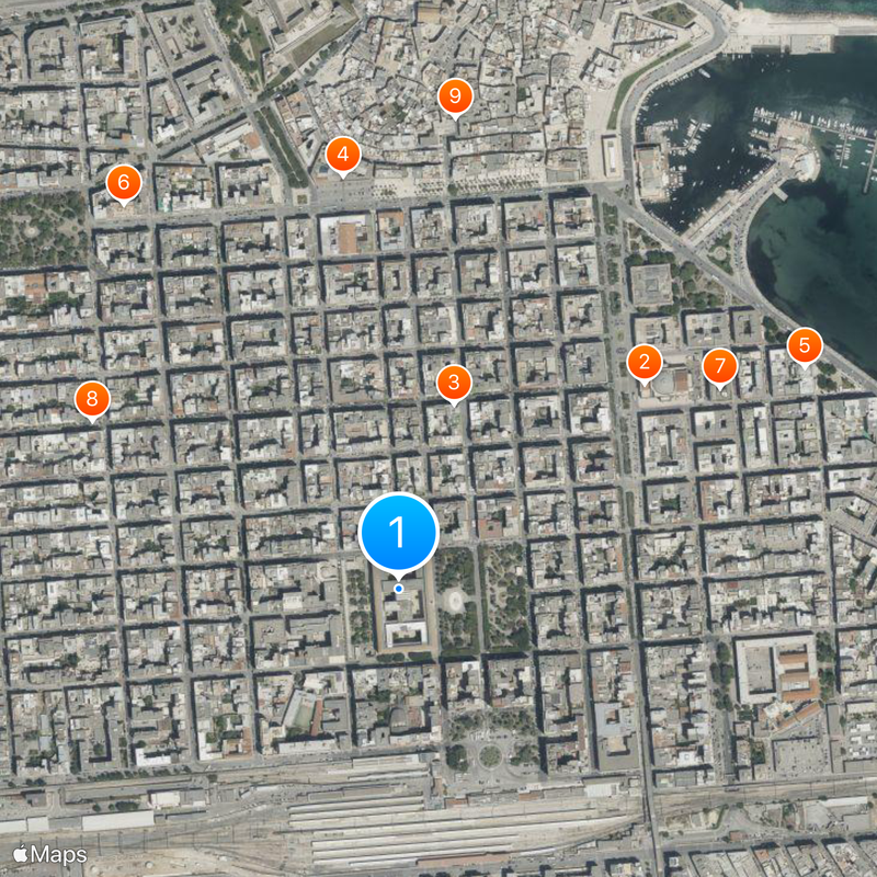 University of Bari Map