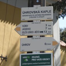 Rozcestník Úhrovská kaple