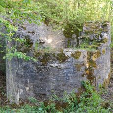 Befestigungsmauer  Schloßruine Reichelsburg in Aub