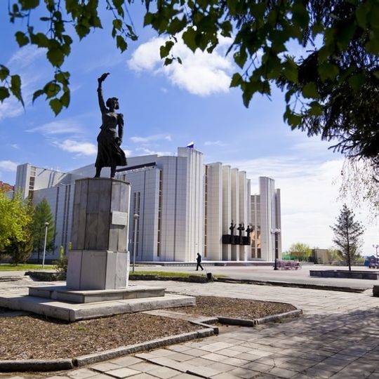 Statue of Argentovskaya in Kurgan