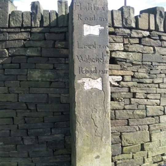 Milestone, Southowram, corner of Bank Top, Pinnar Lane & Law Lane