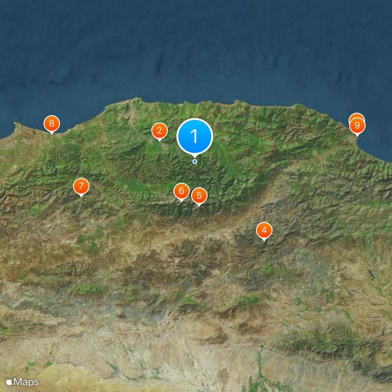 Larbaâ Nath Irathen Mapa