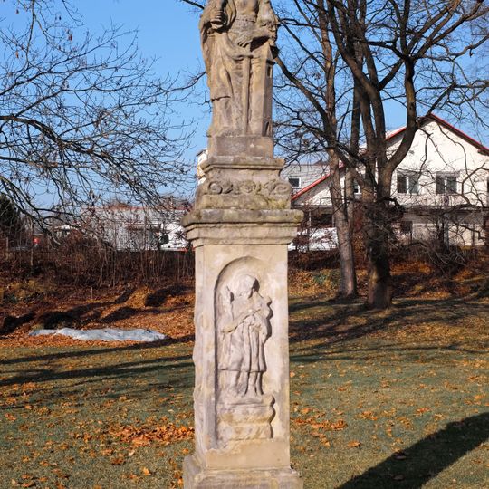 Socha sv. Barbory v zámeckém parku zámku Hrubý Rohozec v Turnově
