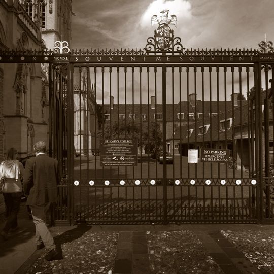 St John's College, Gates Of Chapel Court Yard Onto St John's Street