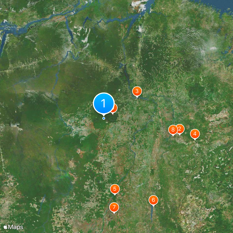 Carajás Mountains Map