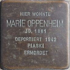 Stolperstein à la mémoire de Marie Oppenheim