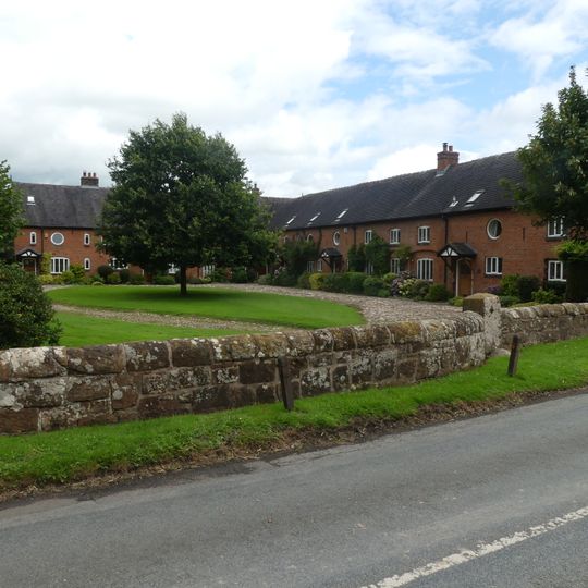 Range of farm buldings east of Oak Farmhouse