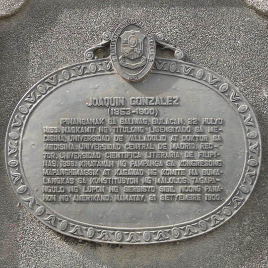 Joaquin Gonzalez historical marker