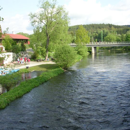Most silnice III/1622 přes Vltavu ve Vyšším Brodu