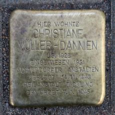 Stolperstein en memoria de Christiane Müller-Dannien
