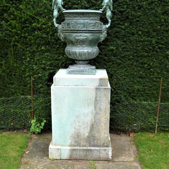 Pair Of Urns, At Hyacinth Garden At Anglesey Abbey