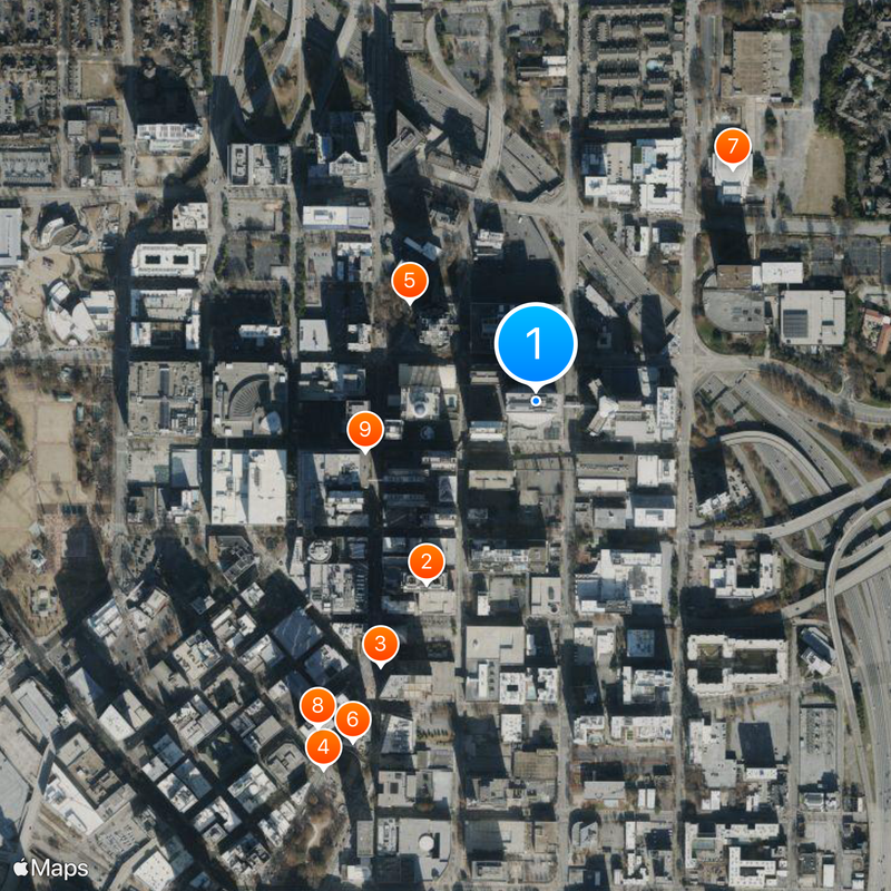 Atlanta Marriott Marquis Map