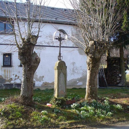 Kříž u domu 11 v Horní Poustevně