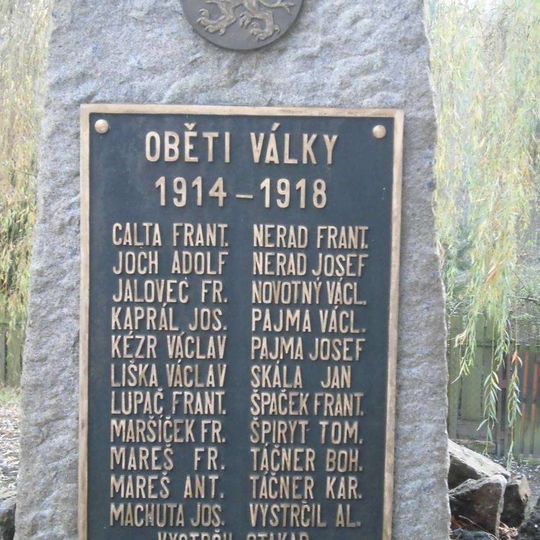 Pomník padlým v Úněticích u Prahy