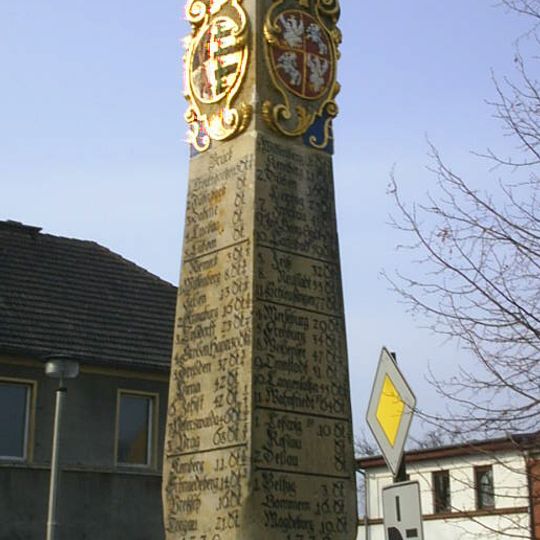 Polish-Saxon Post Milestone in Brück