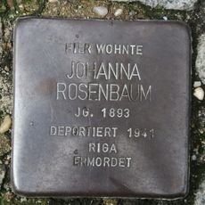 Stolperstein en memoria de Johanna Rosenbaum