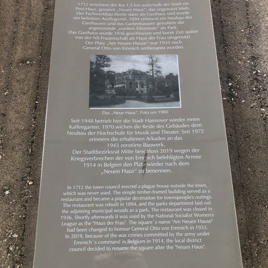 Stadttafel Neues Haus