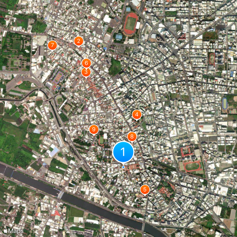 Lukang Longshan Temple Mapa