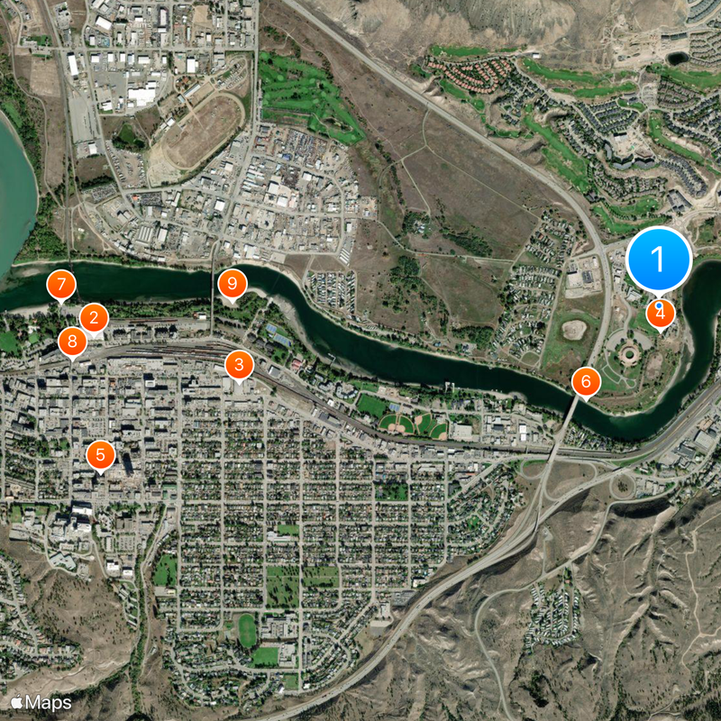 Kamloops residential school Map