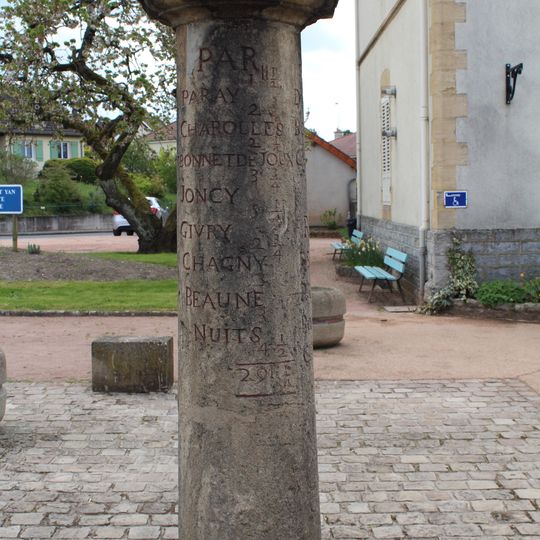 Borne itinéraire de Saint-Yan