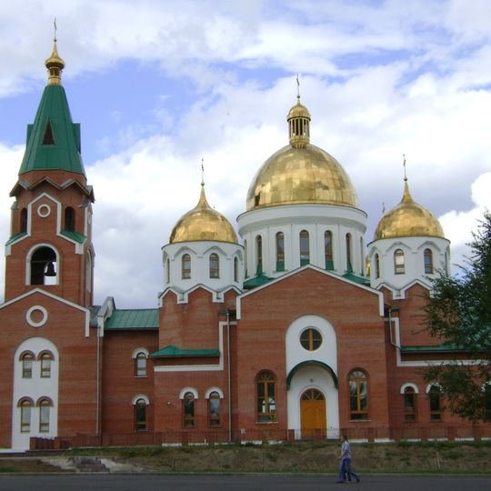 Saint Andrew Orthodox cathedral in Oskemen
