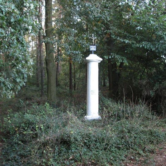 Kříž u okraje lesa nad Vejprnicemi