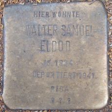 Stolperstein dedicated to Walter Samuel Eldod