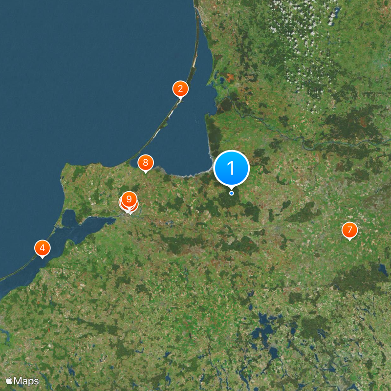 Oblast Kaliningrad Kaart