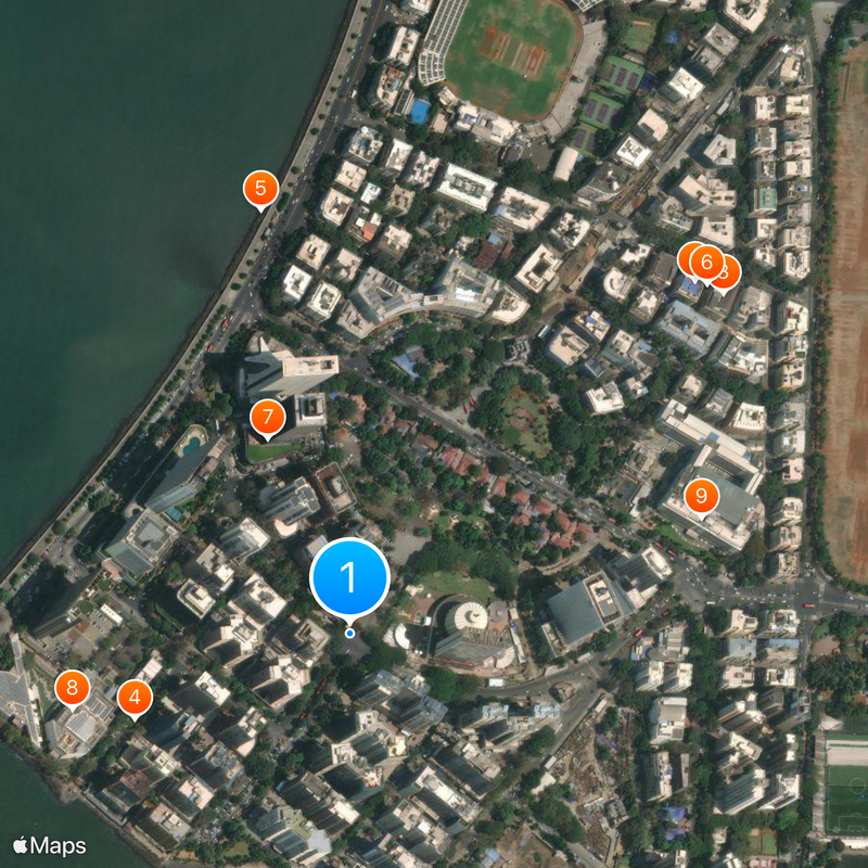 Nariman Point Map