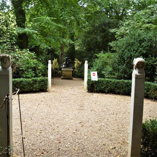 Four Term Busts, At Rose Garden, At Anglesey Abbey