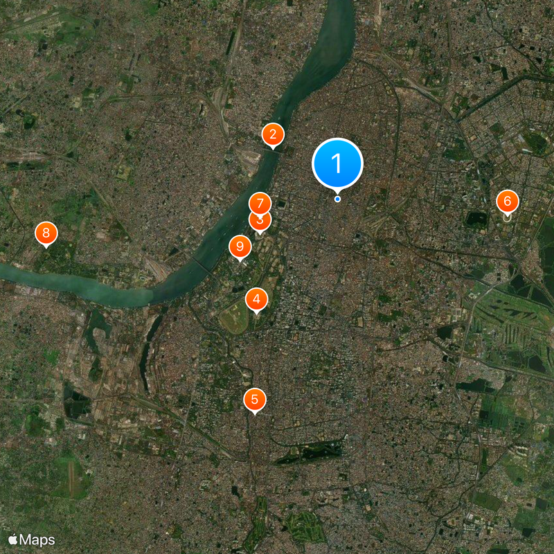 Kolkata district Kaart