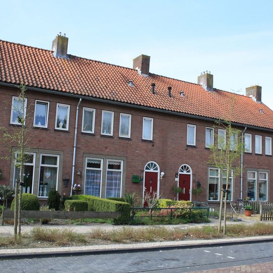 Rijtje woningen