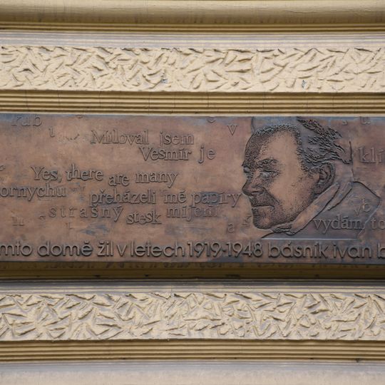 Pamětní deska Ivana Blatného