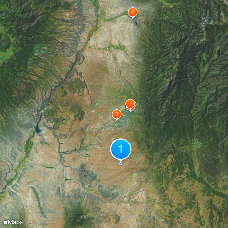 Contea di Santa Fe Mappa