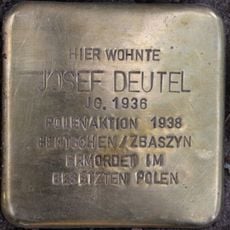 Stolperstein en memoria de Josef Deutel