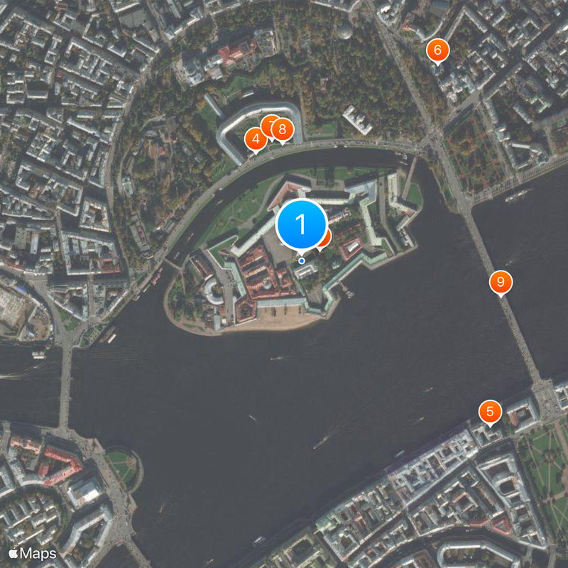 Zayachy Island Map