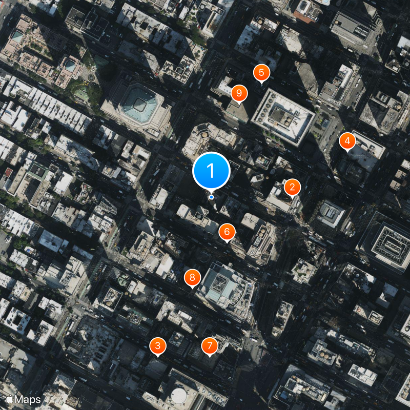 Eugene O'Neill Theatre Map