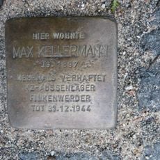 Stolperstein dedicated to Max Kellermann